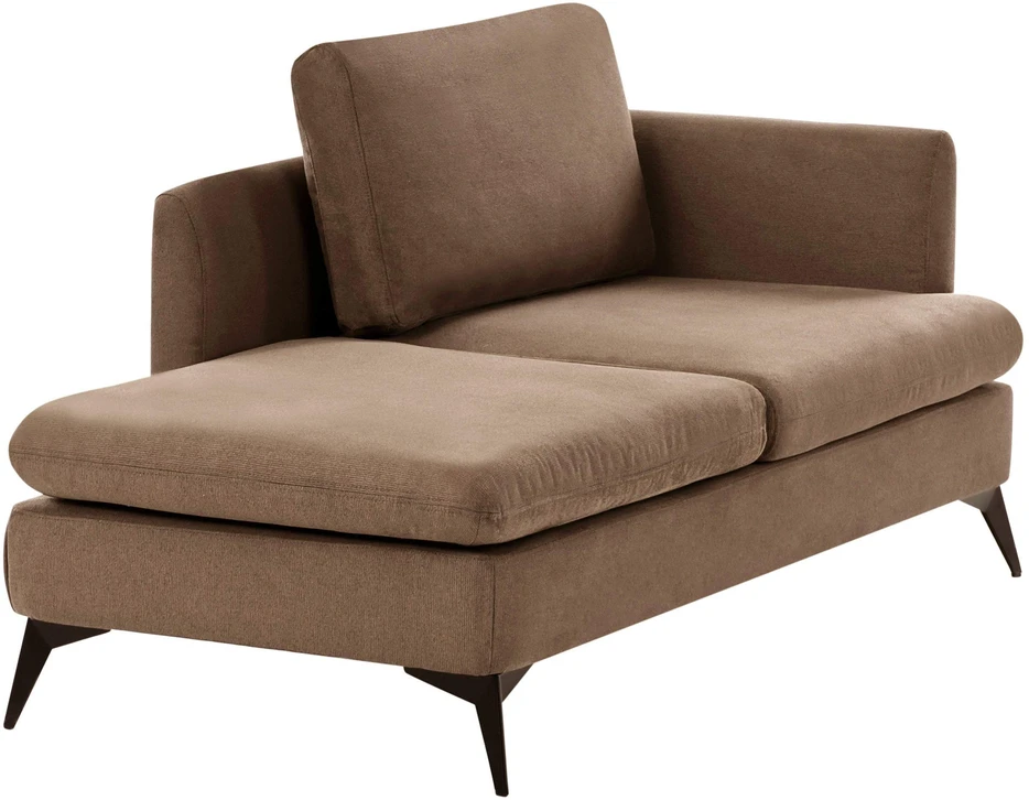 Beliani Dešininė gulto sofa SIEVOZ Ruda