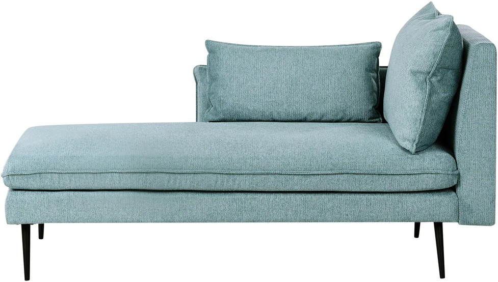 Beliani Dešininė gulto sofa YERRES mėlyna