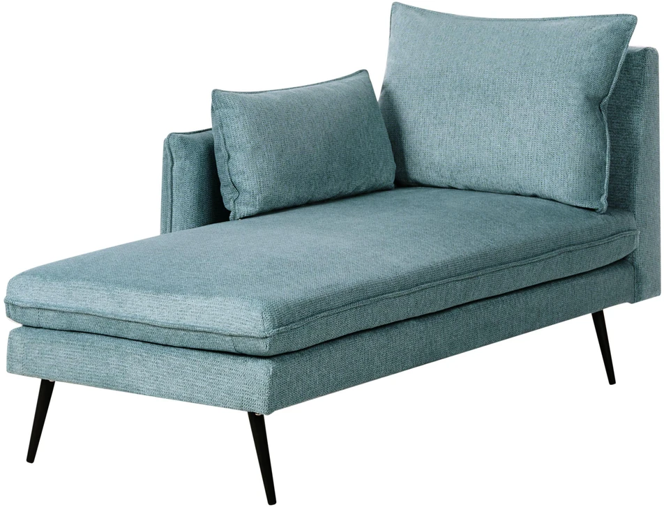 Beliani Dešininė gulto sofa YERRES mėlyna