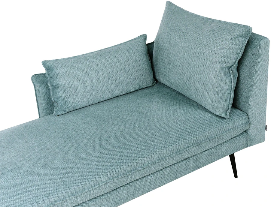 Beliani Dešininė gulto sofa YERRES mėlyna