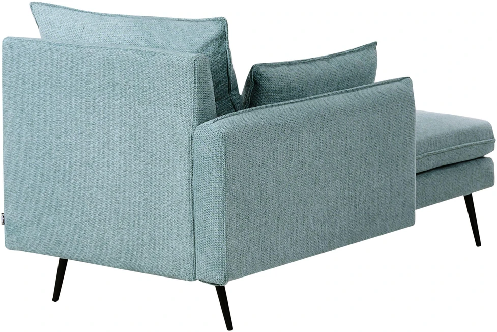 Beliani Dešininė gulto sofa YERRES mėlyna