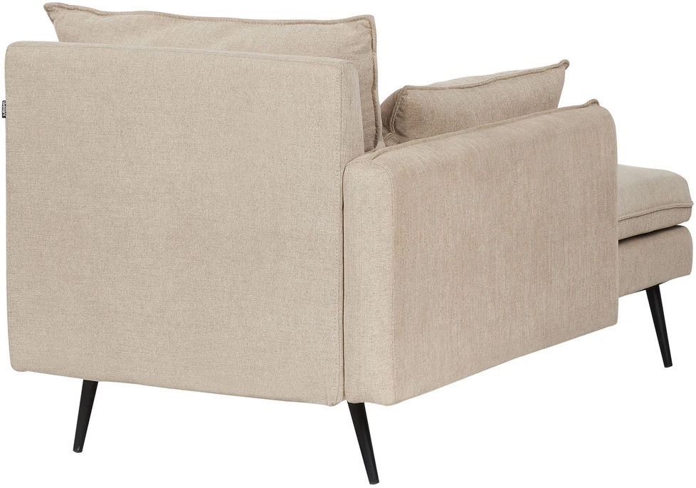 Beliani Dešininė gulto sofa YERRES smėlio spalvos