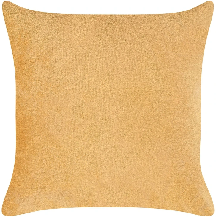 Beliani Dešininė gulto tipo sofa GONESSE, veliūras, oranžinė
