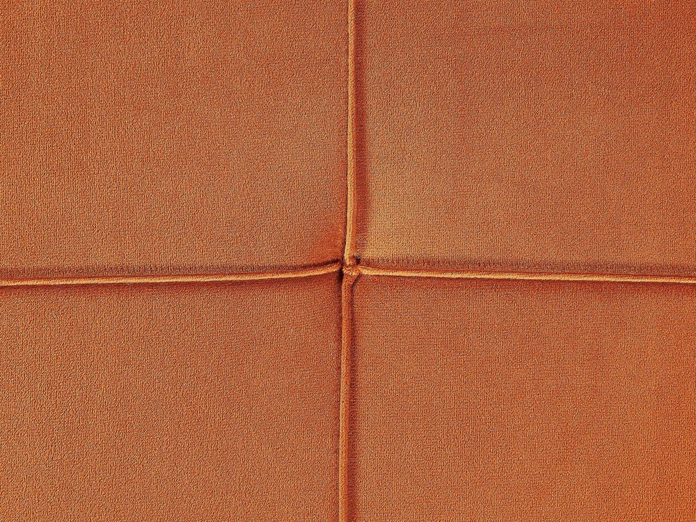 Beliani Dešininė gulto tipo sofa GONESSE, veliūras, oranžinė