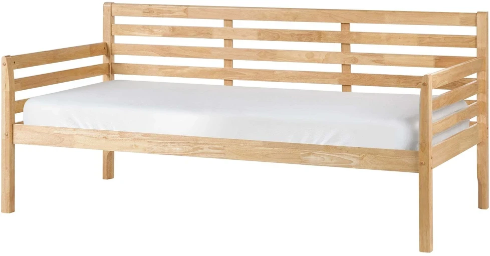 Beliani Dieninė lova THEZA 90 x 200 cm natūralios spalvos mediena