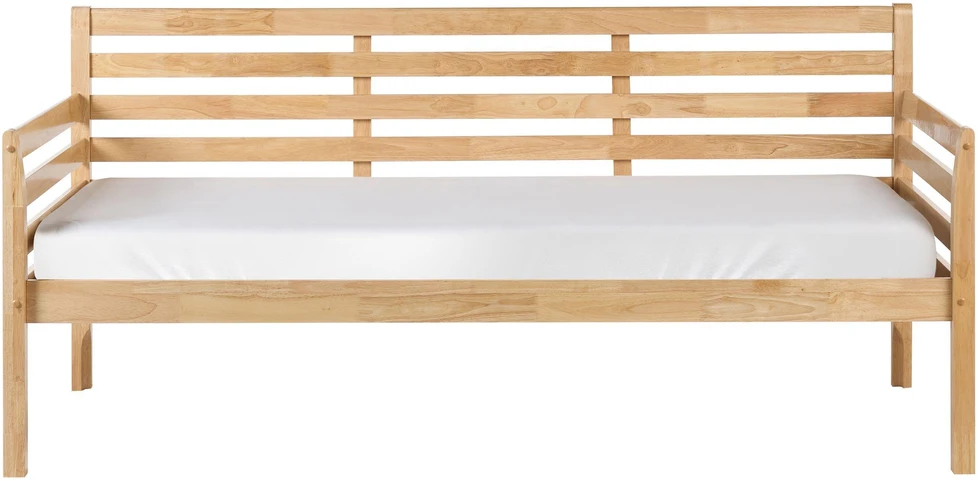 Beliani Dieninė lova THEZA 90 x 200 cm natūralios spalvos mediena