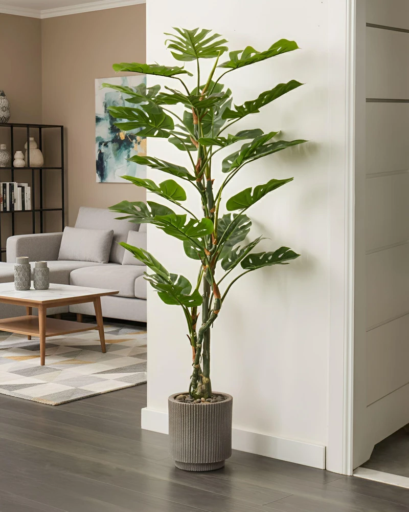 Beliani Dirbtinė monstera 155 cm žalia
