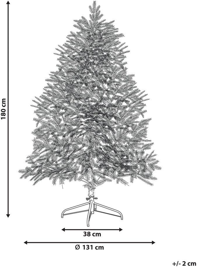 Beliani Dirbtinė snieguota Kalėdų eglutė su LED lemputėmis BRISCO 180 cm, balta