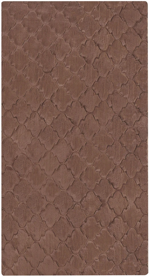 Beliani Dirbtinio kailio kilimas GHARO rudas 80 x 150 cm