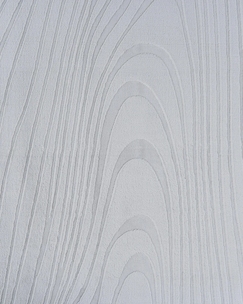 Beliani Dirbtinio kailio kilimas ONTAKE šviesiai pilkas 160 x 230 cm