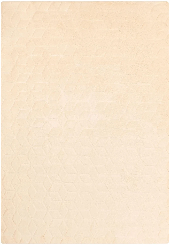 Beliani Dirbtinio kailio kilimas THATTA smėlio spalvos 160 x 230 cm