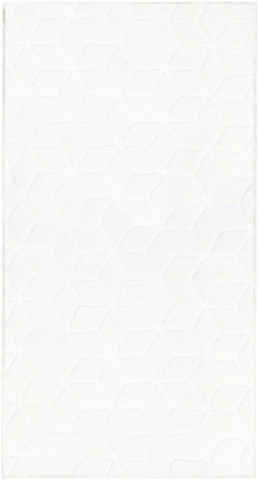 Beliani Dirbtinio kailio kilimas THATTA Baltas 80 x 150 cm