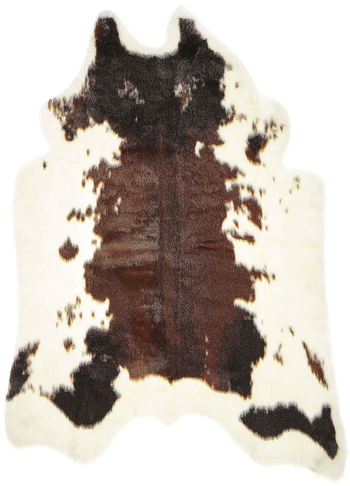 Beliani Dirbtinio kailio kilimėlis NAMBUNG rudas 60 x 90 cm