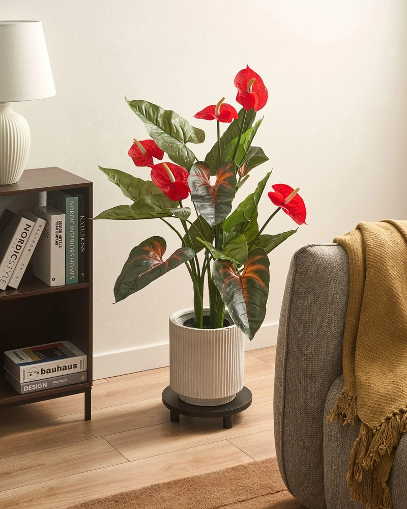 Beliani Dirbtinis augalas ANTHURIUM 95 cm, žalias