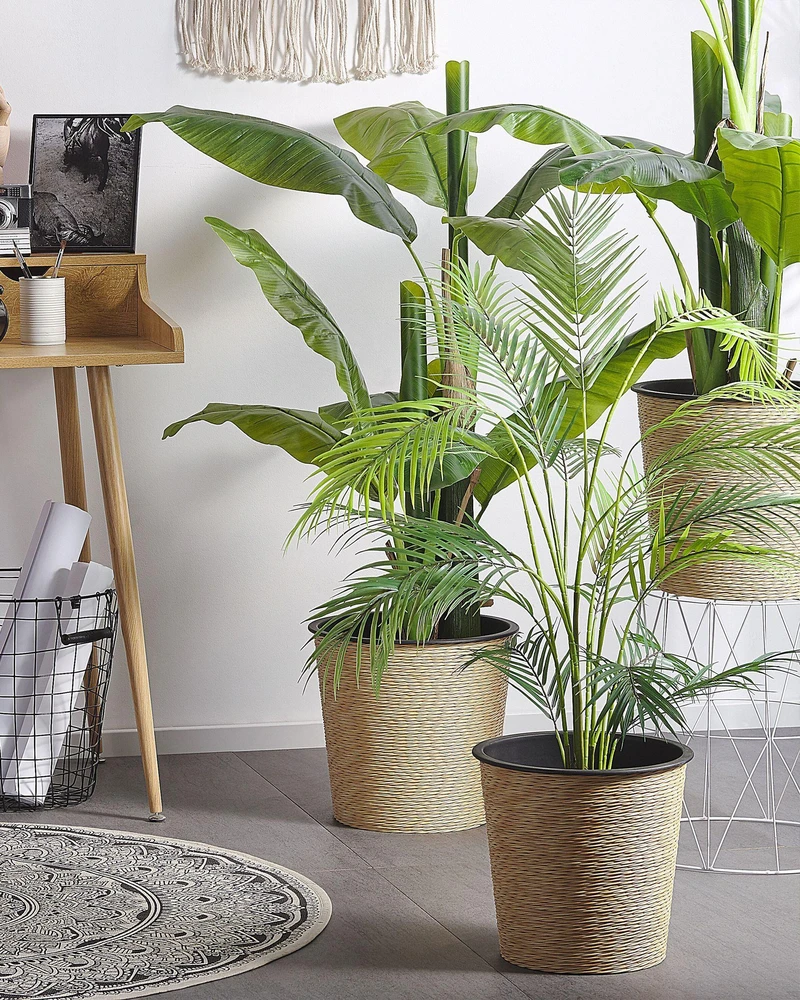Beliani Dirbtinis augalas ARECA PALM 124 cm žalias