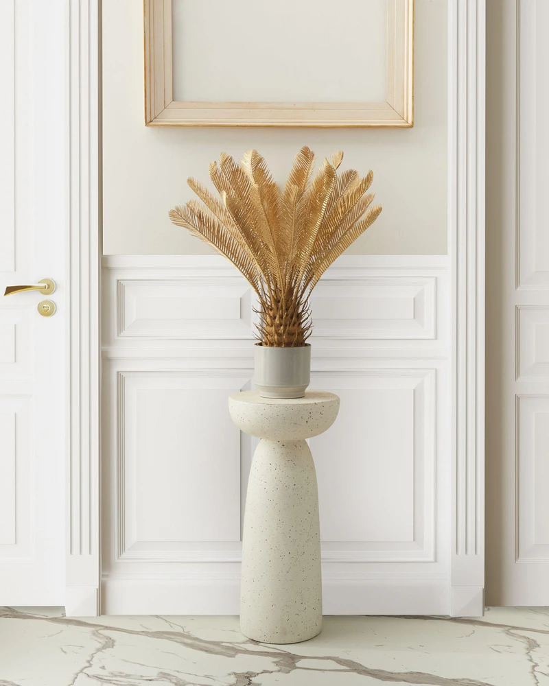 Beliani Dirbtinis augalas ARECA PALM TREE 70 cm auksinės spalvos