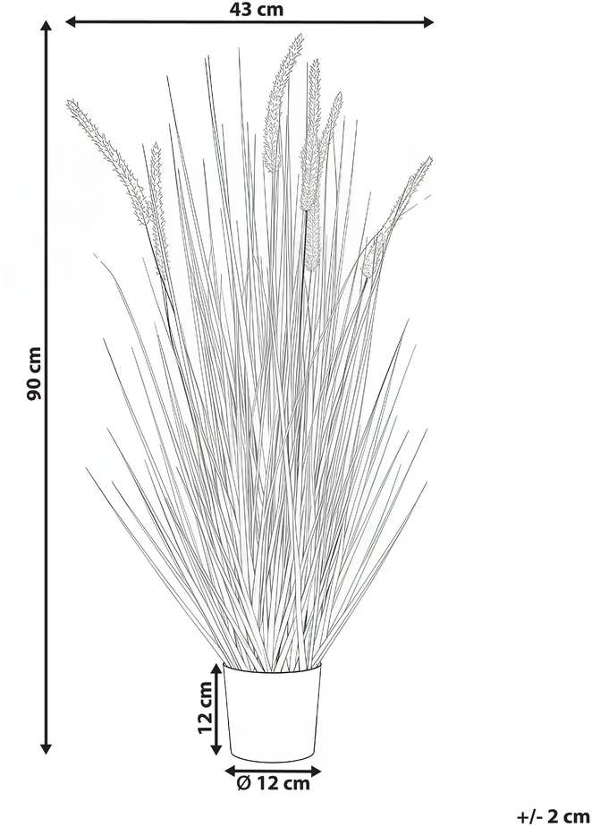 Beliani Dirbtinis augalas BRISTLEGRASS 90 cm žalias