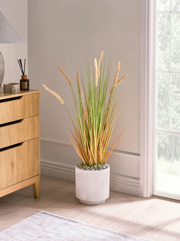 Beliani Dirbtinis augalas BRISTLEGRASS 90 cm žalias