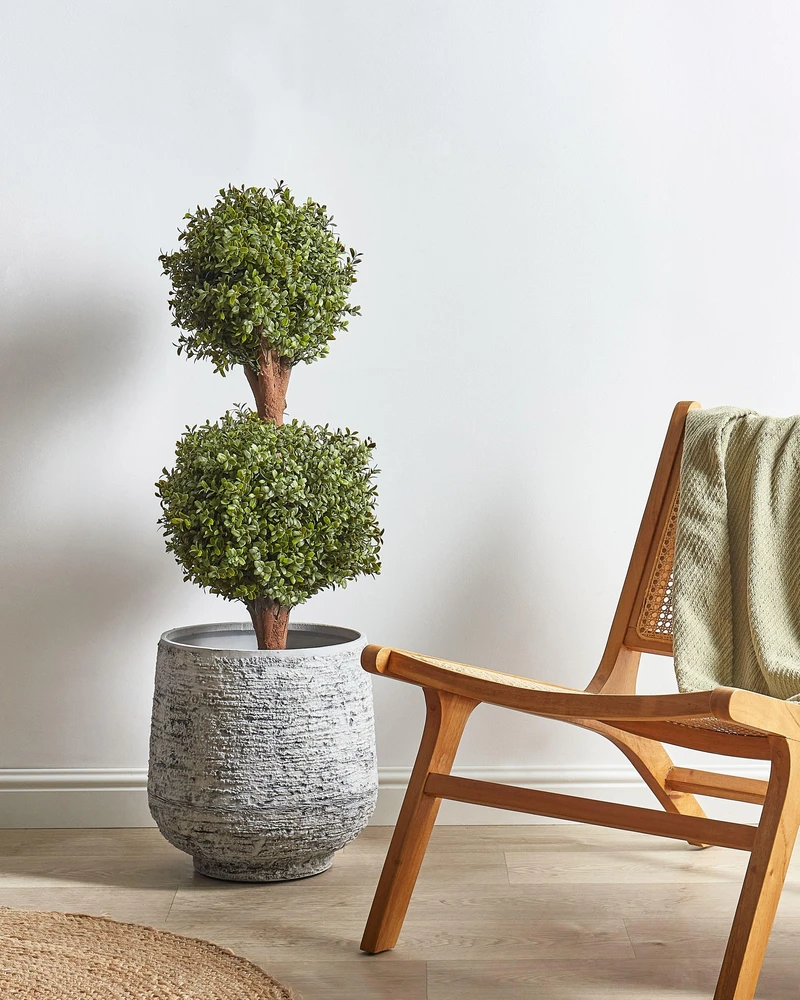 Beliani Dirbtinis augalas BUXUS BALL TREE 92 cm Žalias