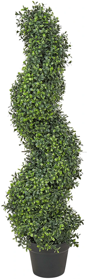 Beliani Dirbtinis augalas BUXUS SPIRAL TREE 98 cm žalias