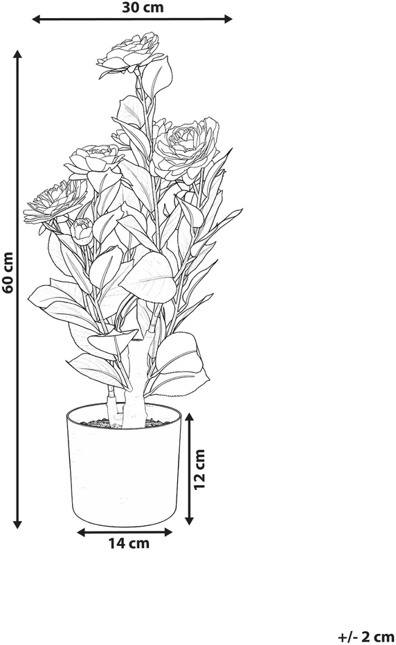 Beliani Dirbtinis augalas CAMELLIA 60 cm žalias