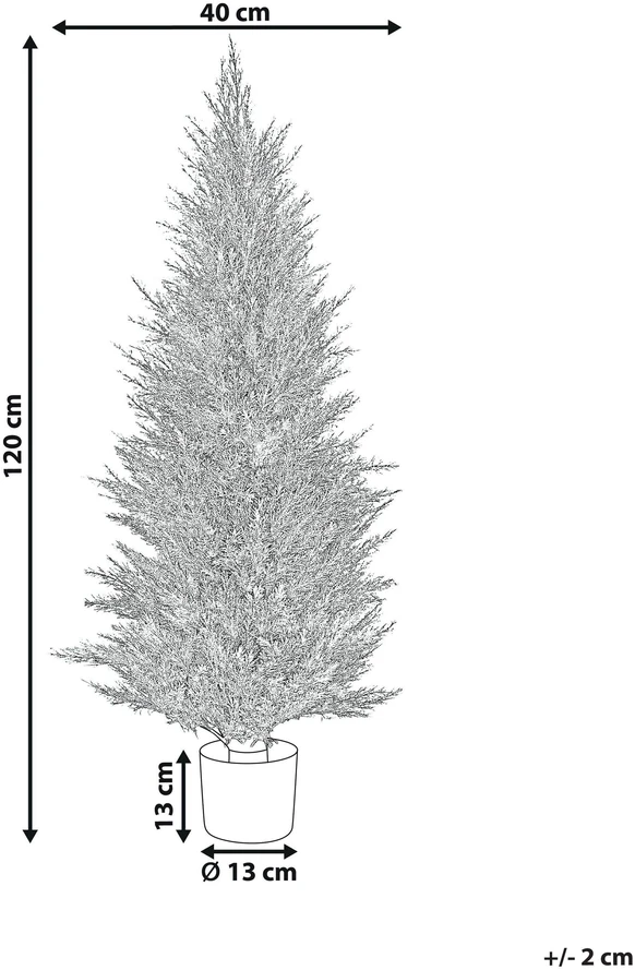 Beliani Dirbtinis augalas CEDAR TREE 120 cm žalias