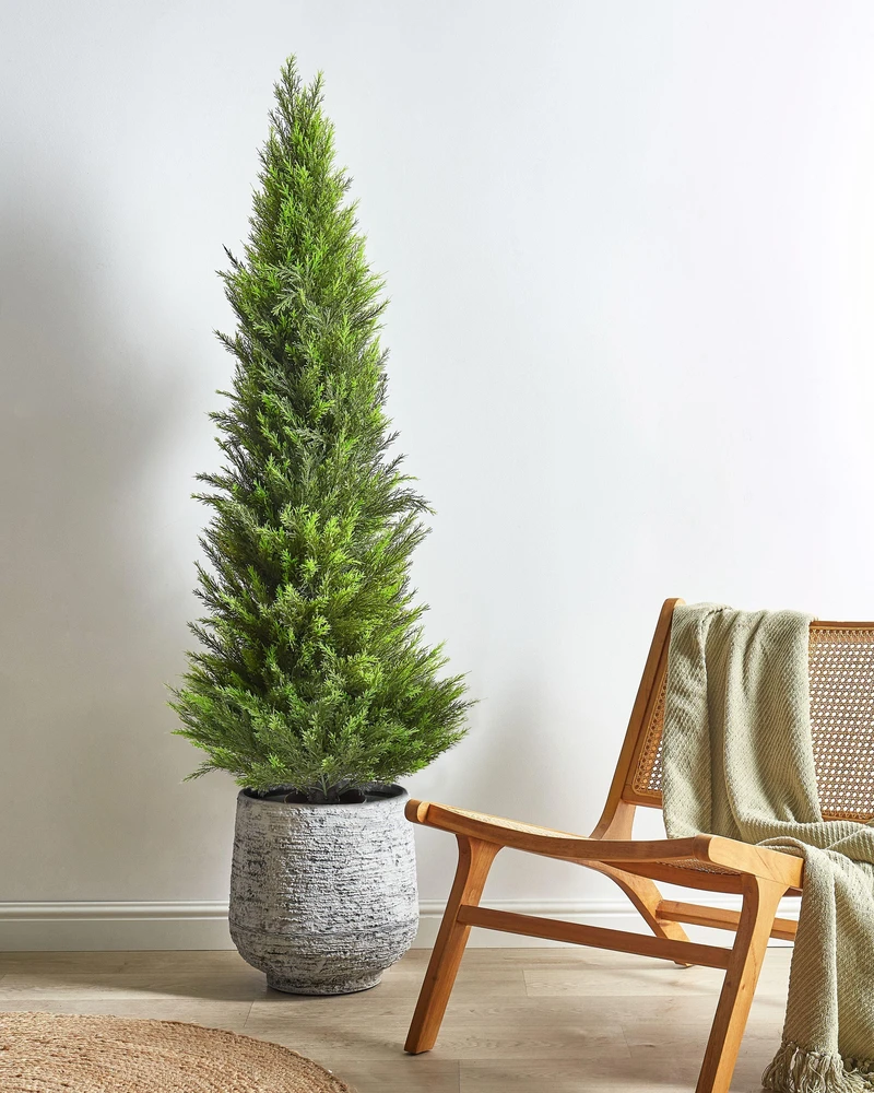 Beliani Dirbtinis augalas CEDAR TREE 153 cm žalias