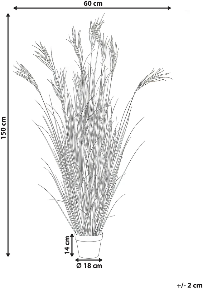 Beliani Dirbtinis augalas CLAW FLOWER, 150 cm, žalias