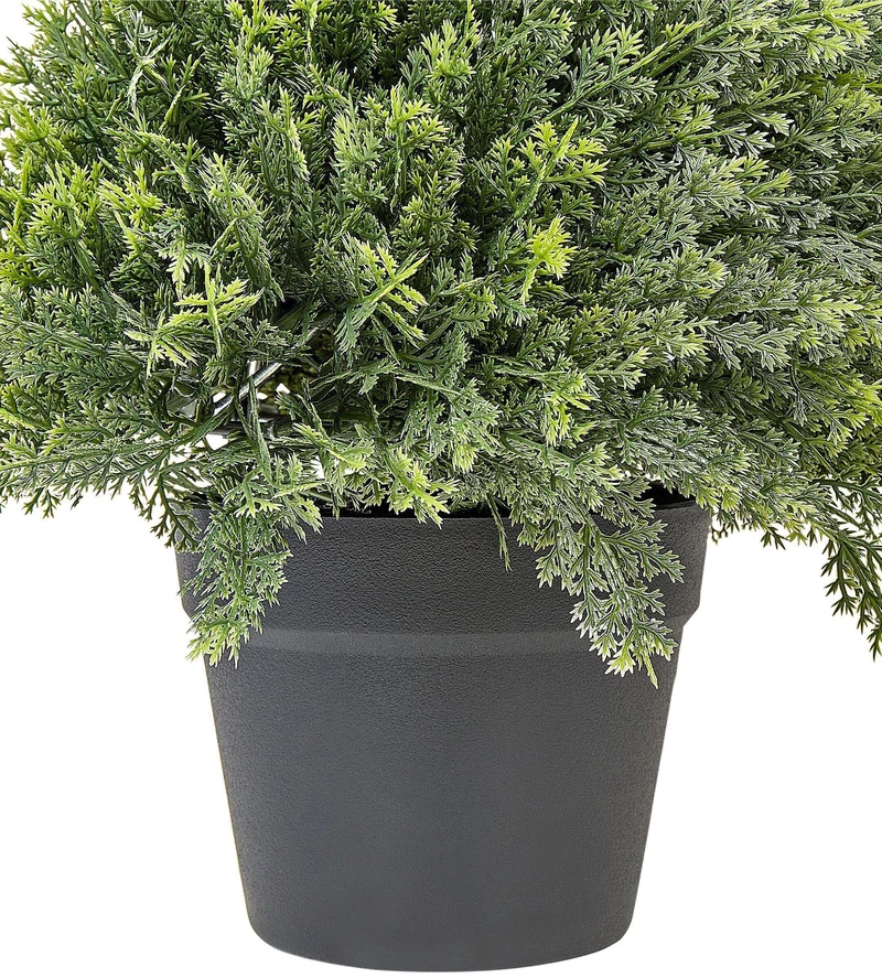 Beliani Dirbtinis augalas CYPRESS SPIRAL TREE 126 cm žalias