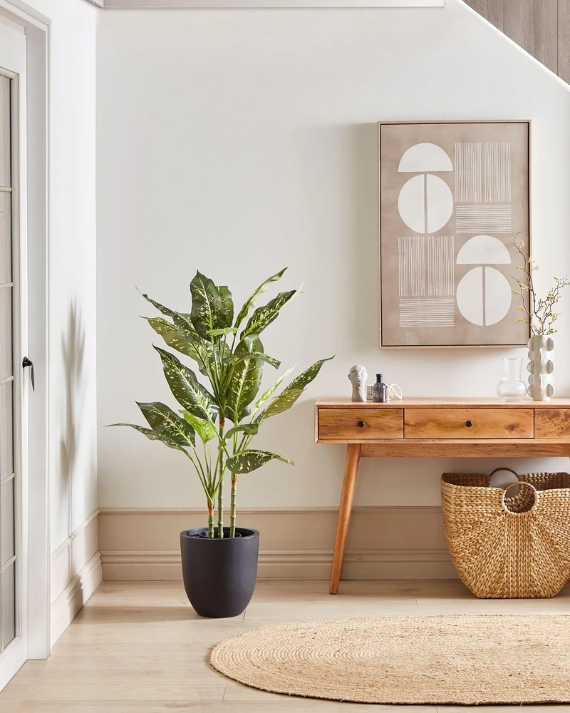 Beliani Dirbtinis augalas DIEFFENBACHIA 110 cm žalias