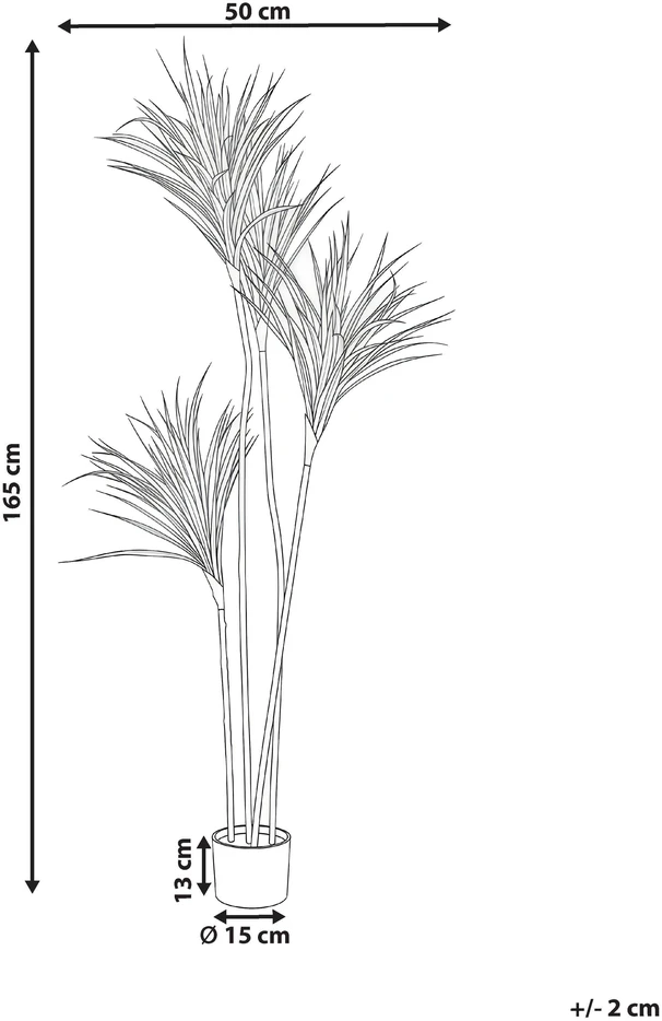 Beliani Dirbtinis augalas DRACAENA DRACO 165 cm Žalias