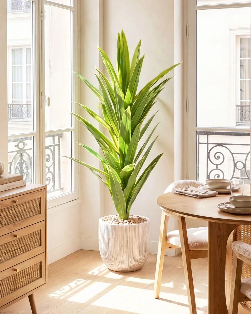 Beliani Dirbtinis augalas DRACAENA TREE 150 cm žalias
