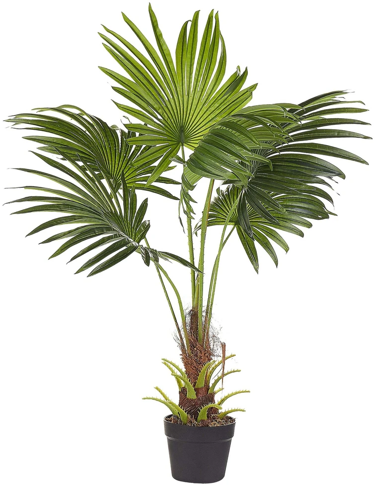 Beliani Dirbtinis augalas FAN PALM 100 cm Žalias