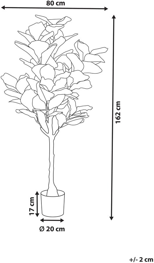 Beliani Dirbtinis augalas FIG TREE 162 cm žalias