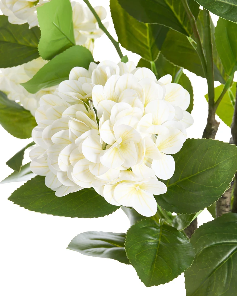 Beliani Dirbtinis augalas HORTENSIUM 90 cm baltas
