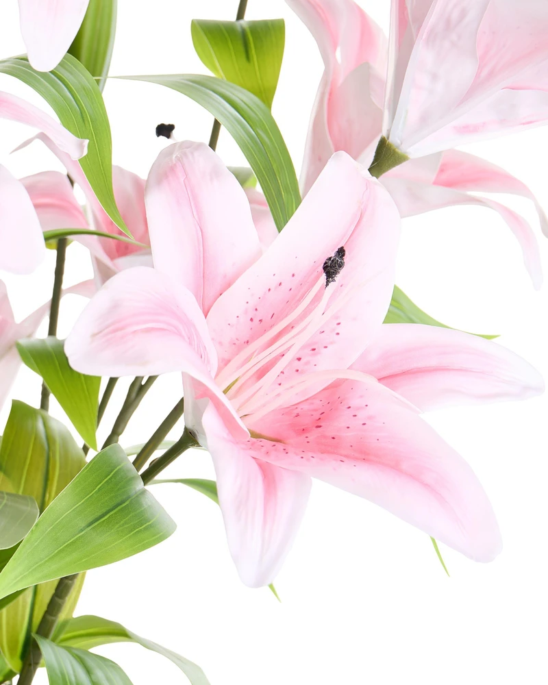 Beliani Dirbtinis augalas LILIARIUM 85 cm rožinis