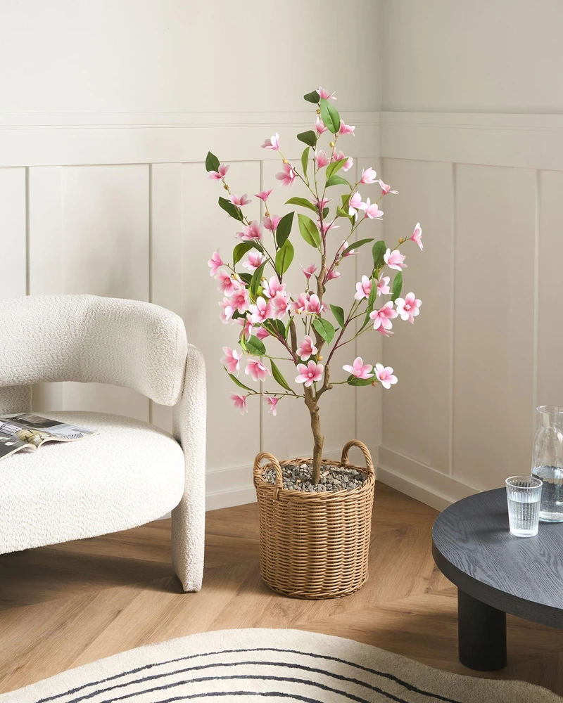Beliani Dirbtinis augalas MAGNOLIA TREE 128 cm žalias