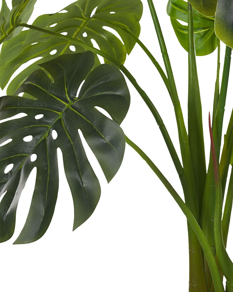 Beliani Dirbtinis augalas MONSTERA PLANT 113 cm Žalias
