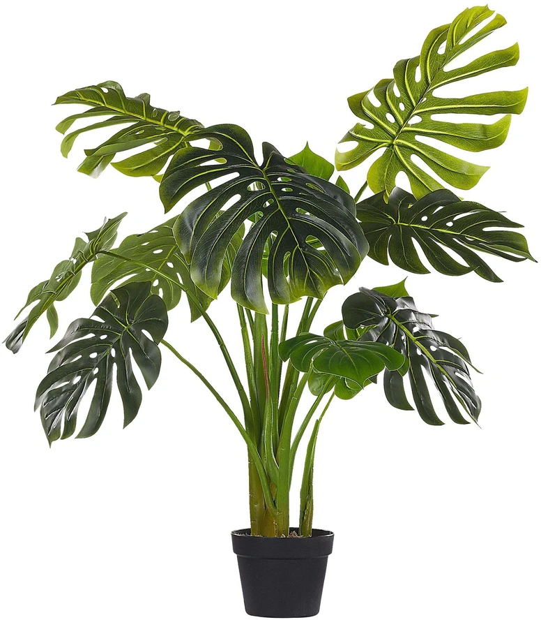 Beliani Dirbtinis augalas MONSTERA PLANT 113 cm Žalias