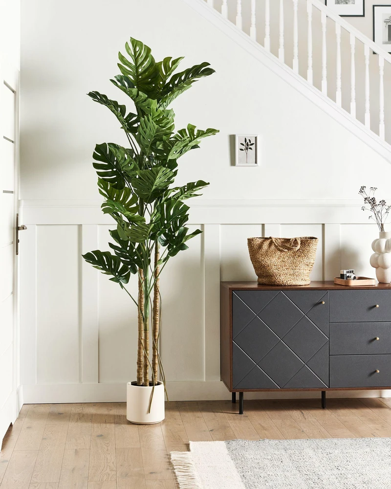 Beliani Dirbtinis augalas MONSTERA PLANT 221 cm žalias