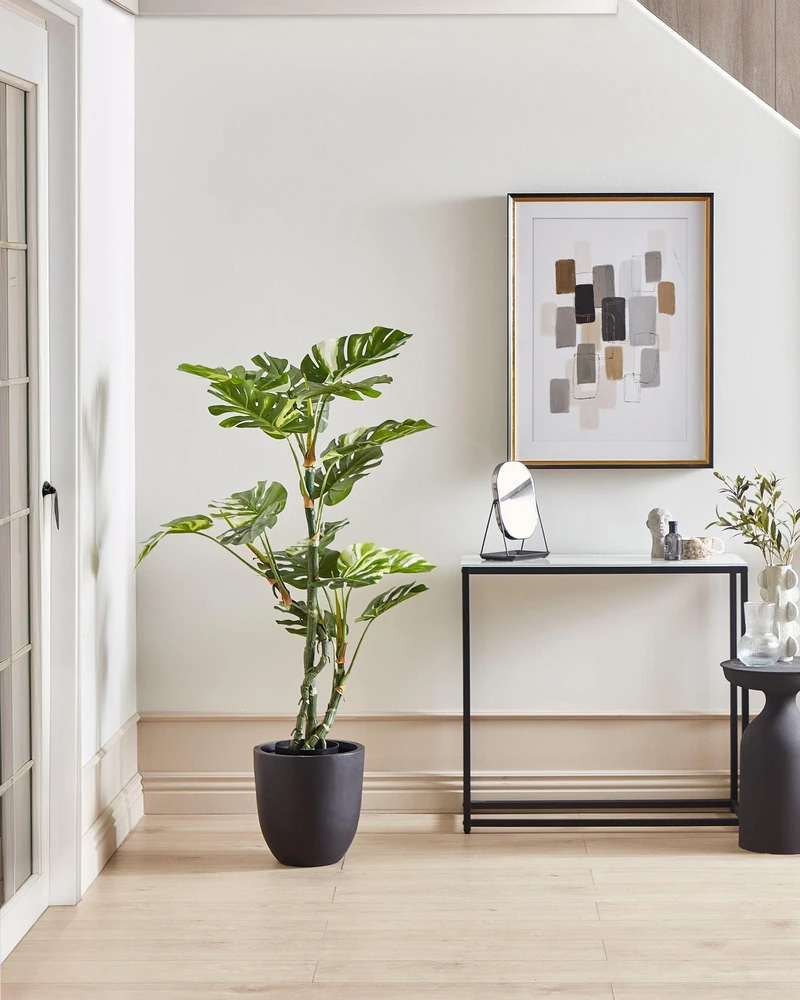 Beliani Dirbtinis augalas MONSTERA PLANT 135 cm žalias