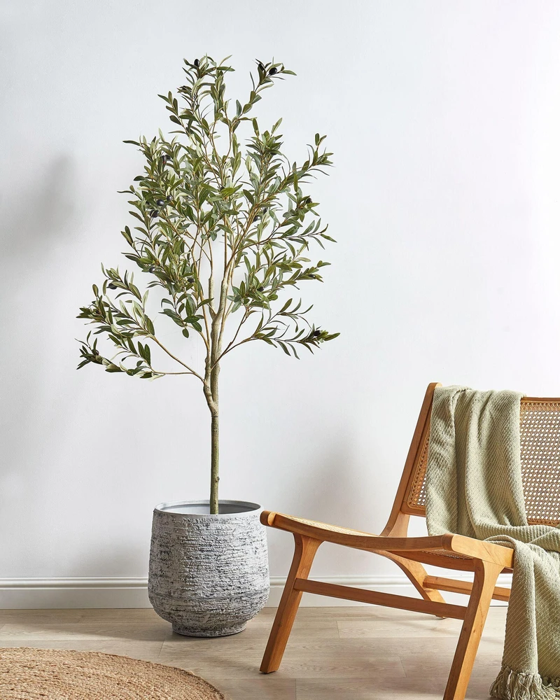 Beliani Dirbtinis augalas OLIVE TREE 153 cm žalias