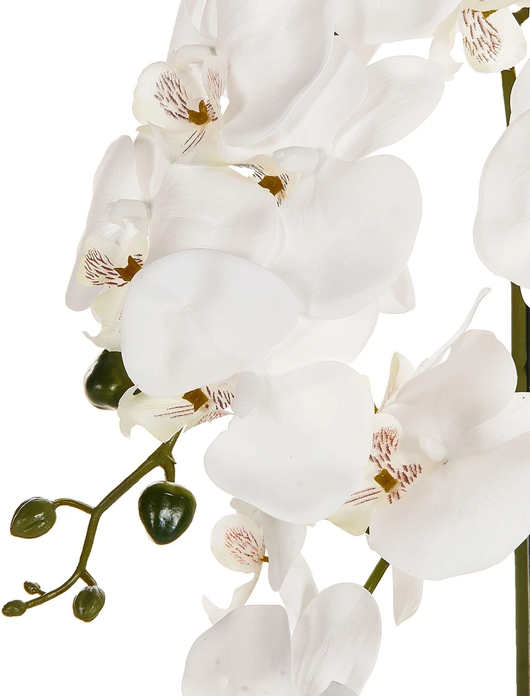 Beliani Dirbtinis augalas ORCHID 65 cm baltas