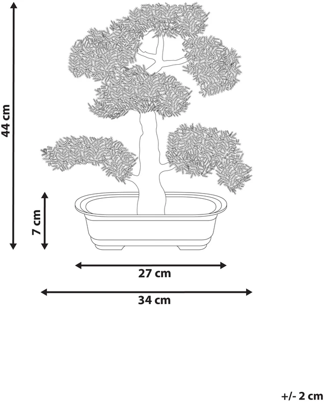 Beliani Dirbtinis augalas PINE 44 cm žalias