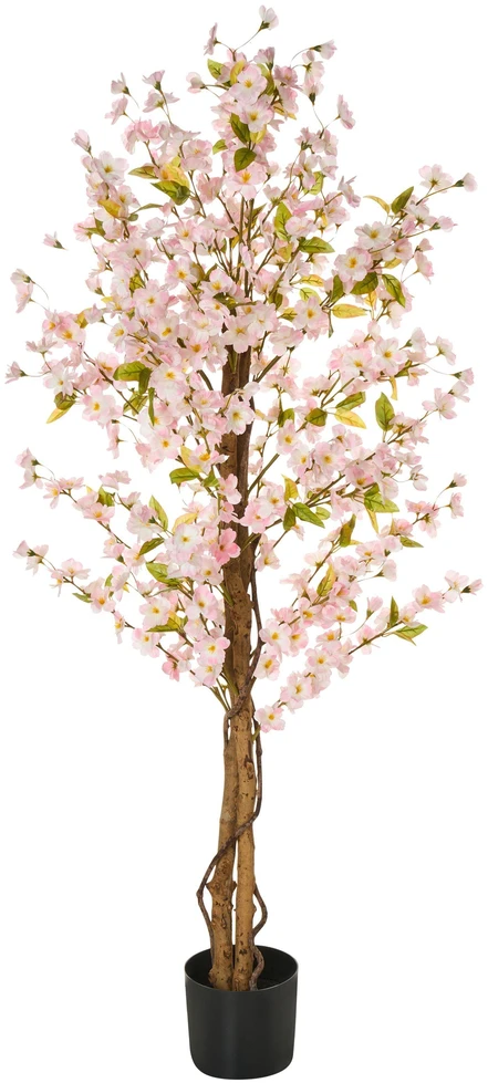 Beliani Dirbtinis augalas SAKURA 150 cm rožinis