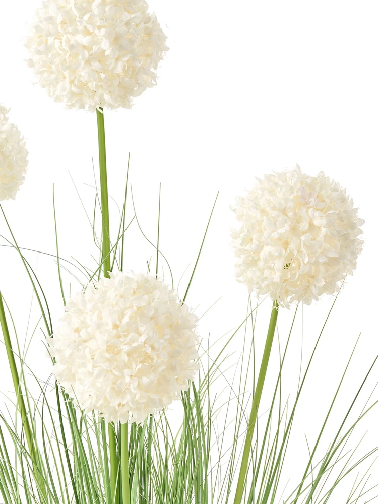 Beliani Dirbtinis augalas SNOWBALL BUSH, 120 cm, baltas