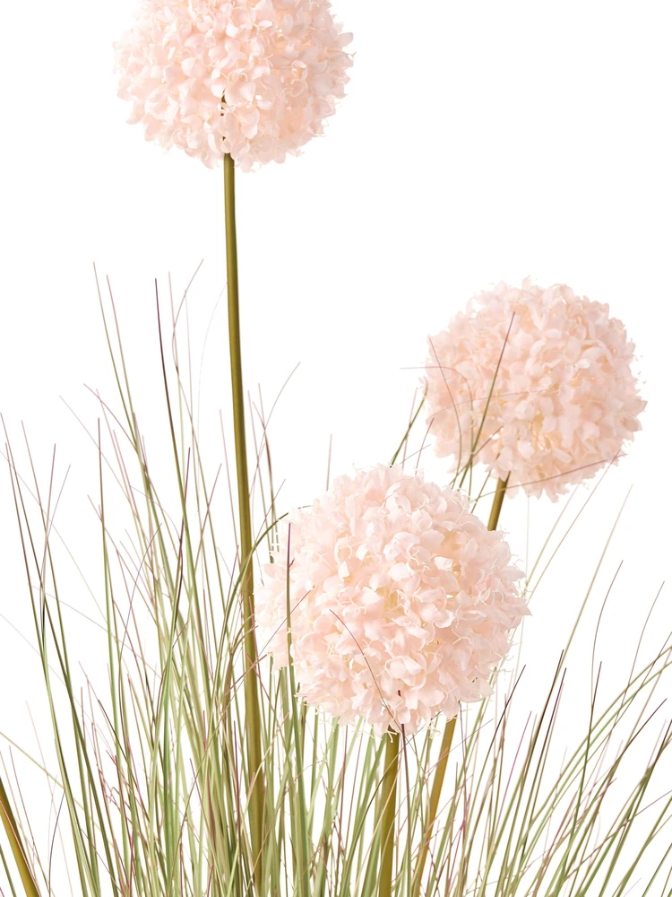Beliani Dirbtinis augalas SNOWBALL BUSH 120 cm rožinis