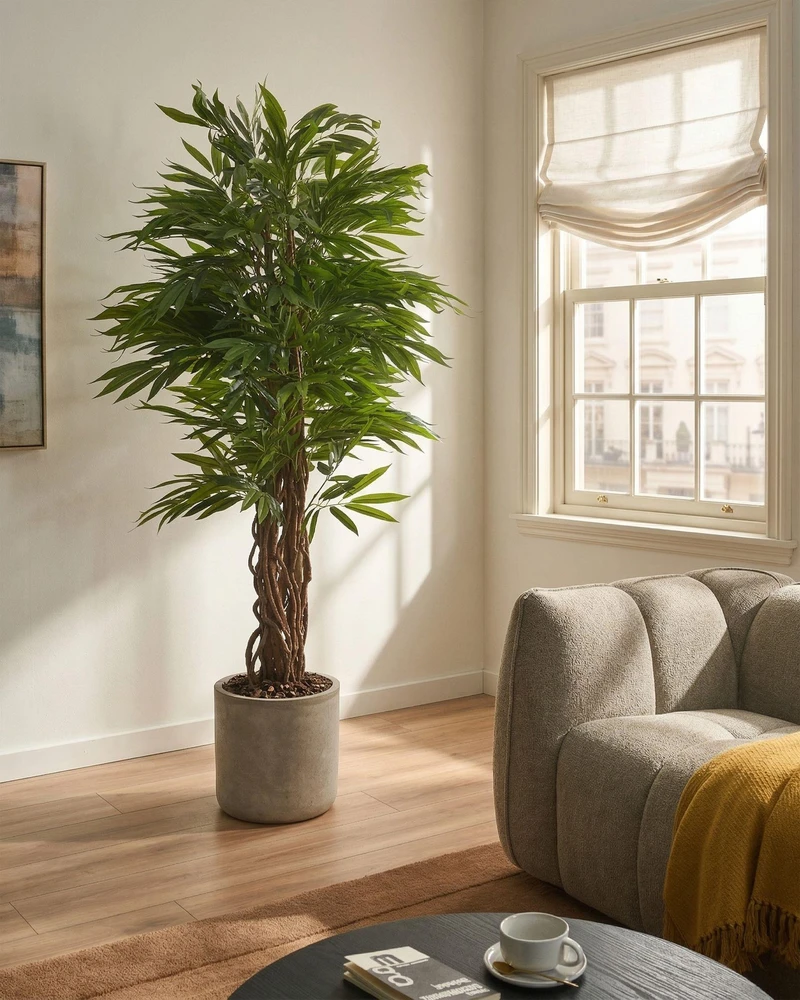 Beliani Dirbtinis augalas WILLOW TREE 180 cm Žalias