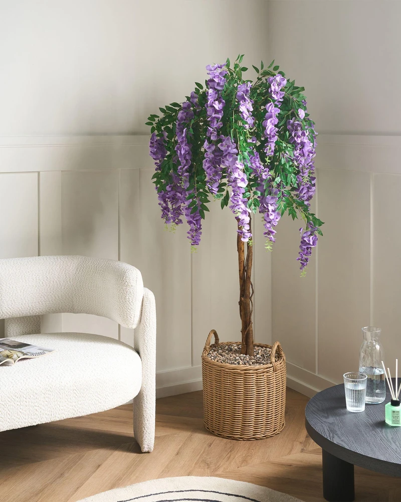Beliani Dirbtinis augalas WISTERIA TREE 150 cm Žalias
