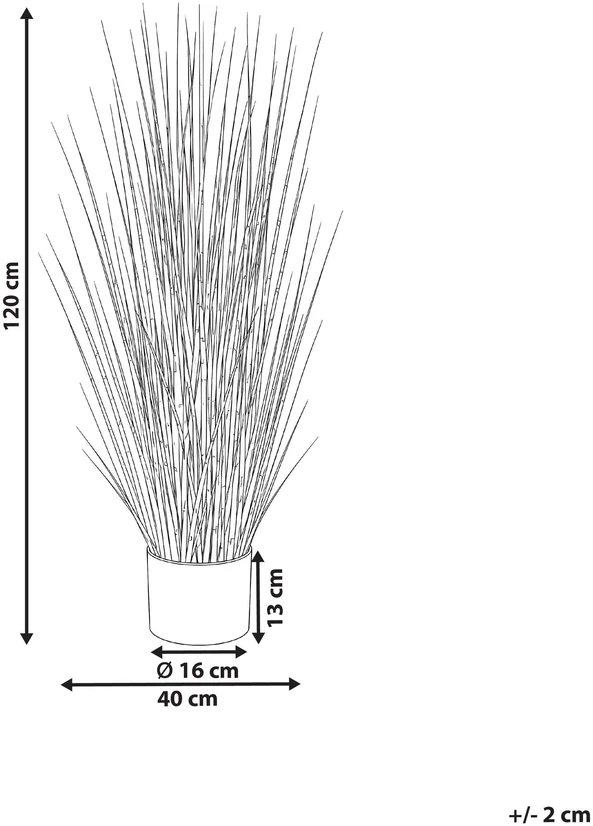 Beliani Dirbtinis augalas ZEBRA GRASS 120 cm žalias
